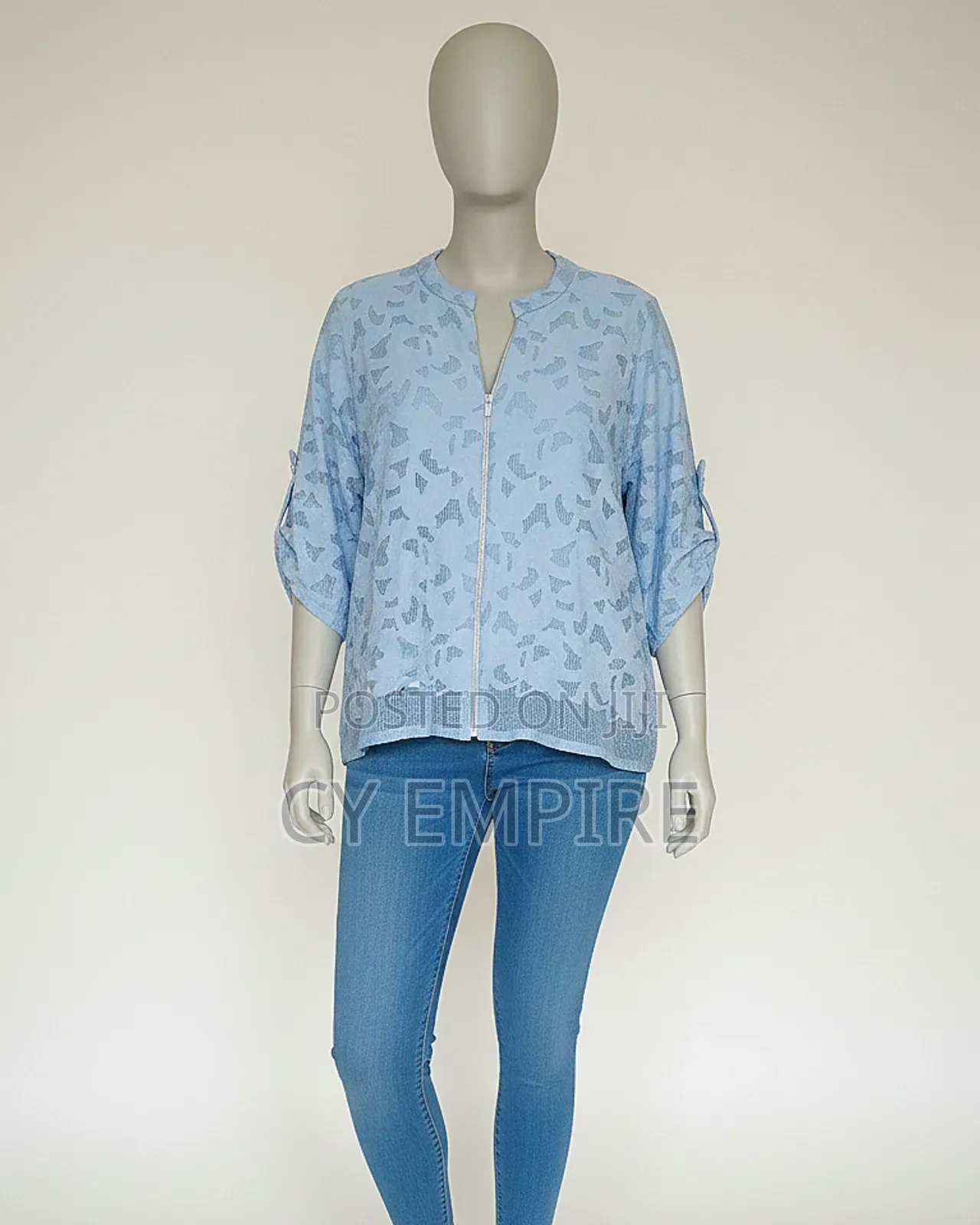 Sky Blue Lace Top