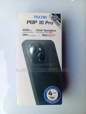New Tecno Pop 10 Pro 128 GB White