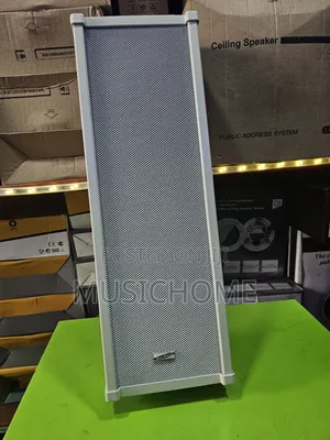 Pair Of Column White Speaker