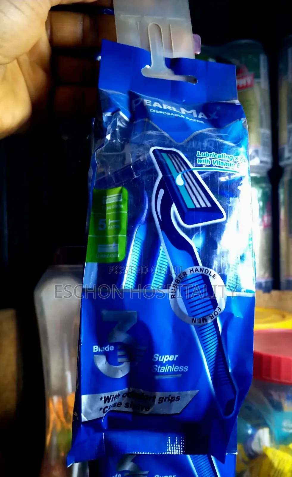 Pearlmax Triple Blade Disposable Razor for Men 5 in 1