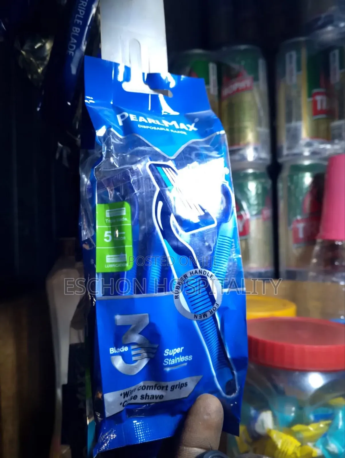 Pearlmax Triple Blade Disposable Razor for Men 5 in 1