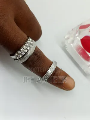 Couples Set Of Silver Wedding Ring - Gc006