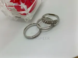 Couples Set Of Silver Wedding Ring - Gc006