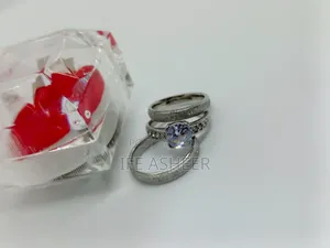 Couples Set Of Silver Wedding Ring - Gc007