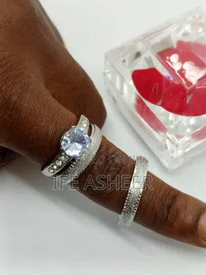 Couples Set Of Silver Wedding Ring - Gc007