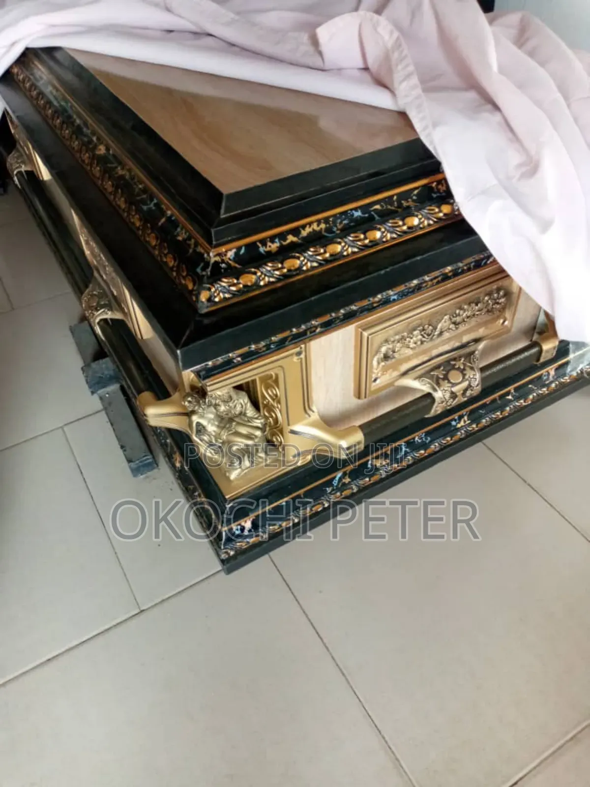 Crested Foreign Made Quality Casket
