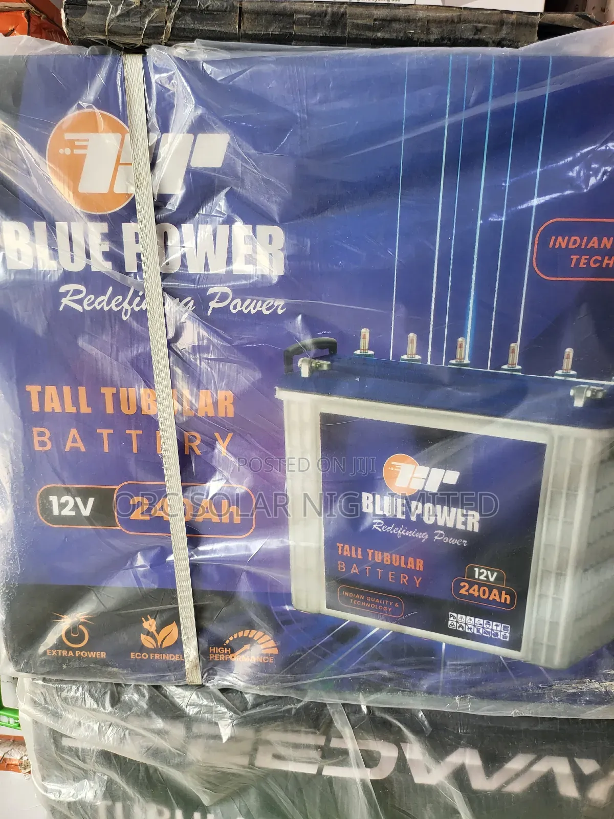 Blue Power Tall Tubular Battery