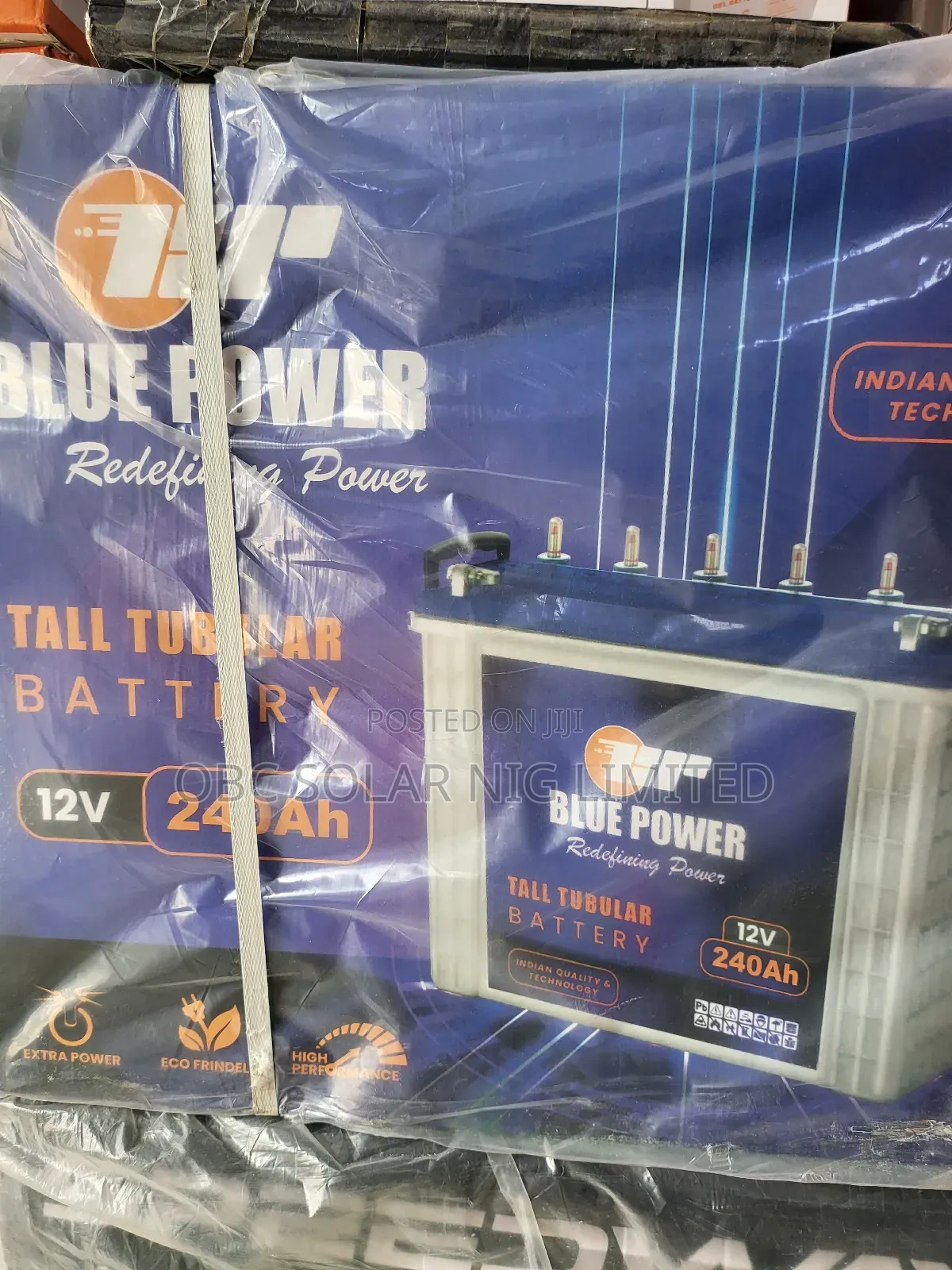 Blue Power Tall Tubular Battery
