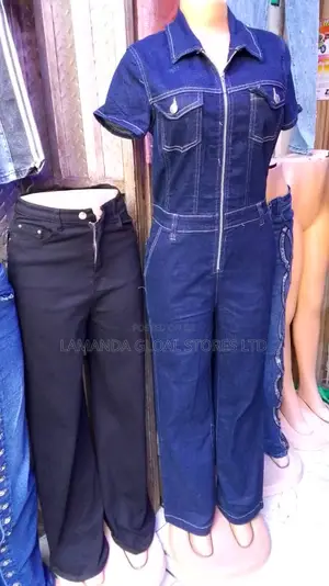 A Jean Jumpsuit and a Jean Trouser