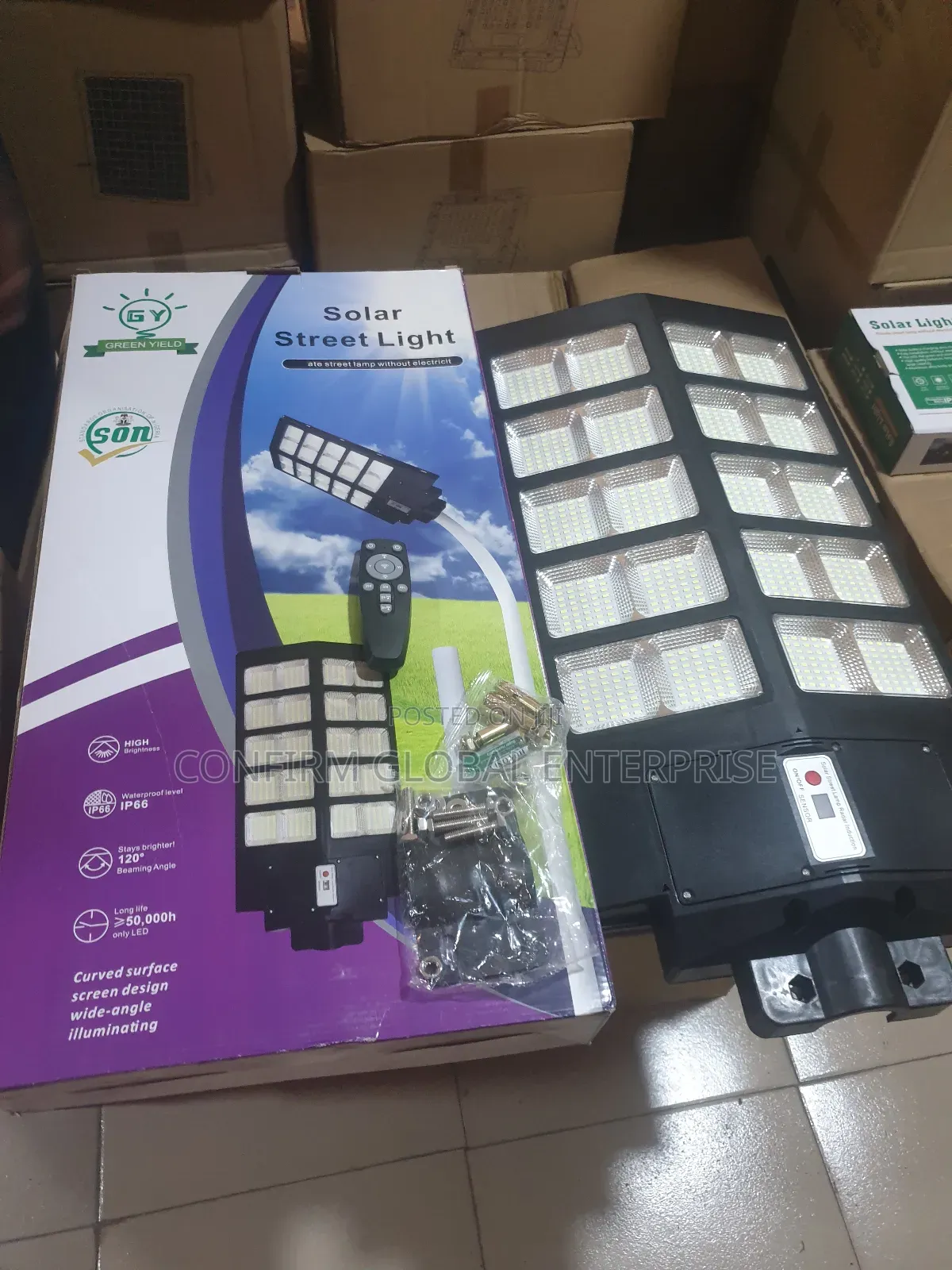 2500watts Powerful Solar Street Light With Solar Panel and Remote