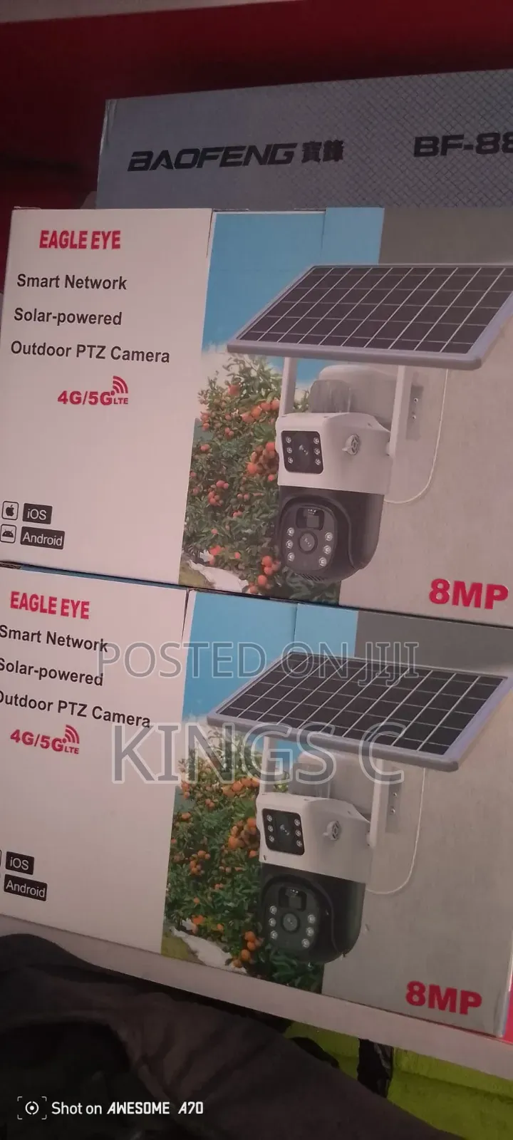 CCTV 2 Lens Solar Camera