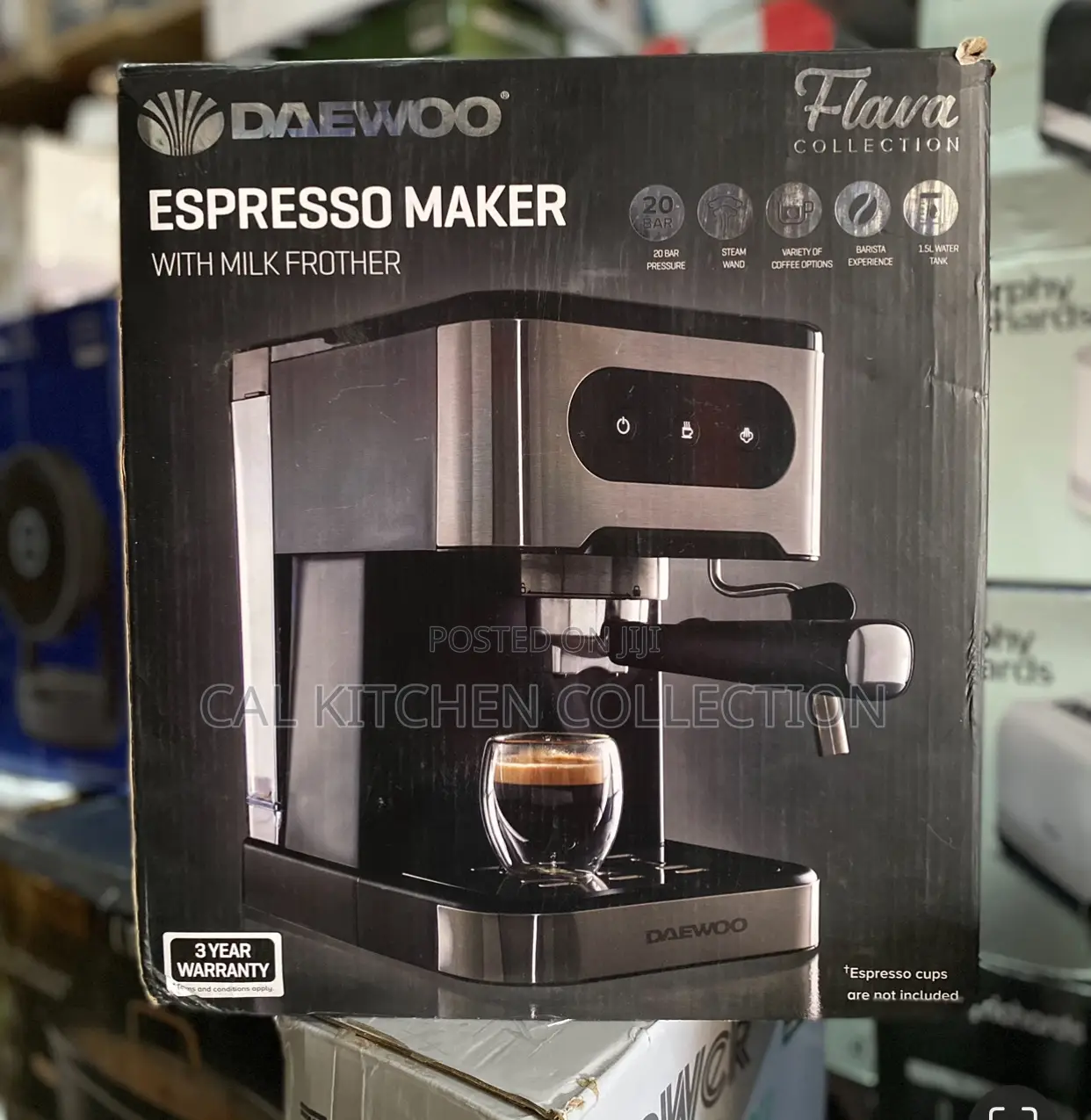 Daewoo Coffee Espresso Machine With Milk Frother