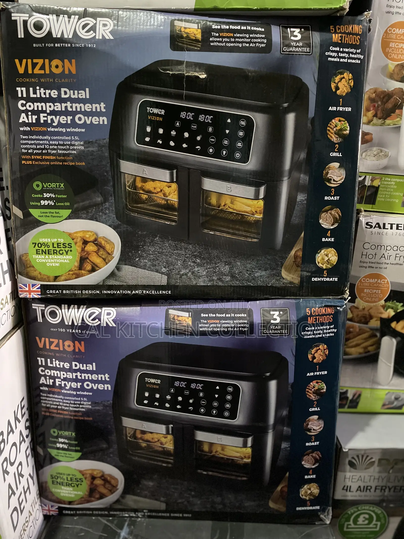 Tower 11 Liters Vision Dual Air Oven