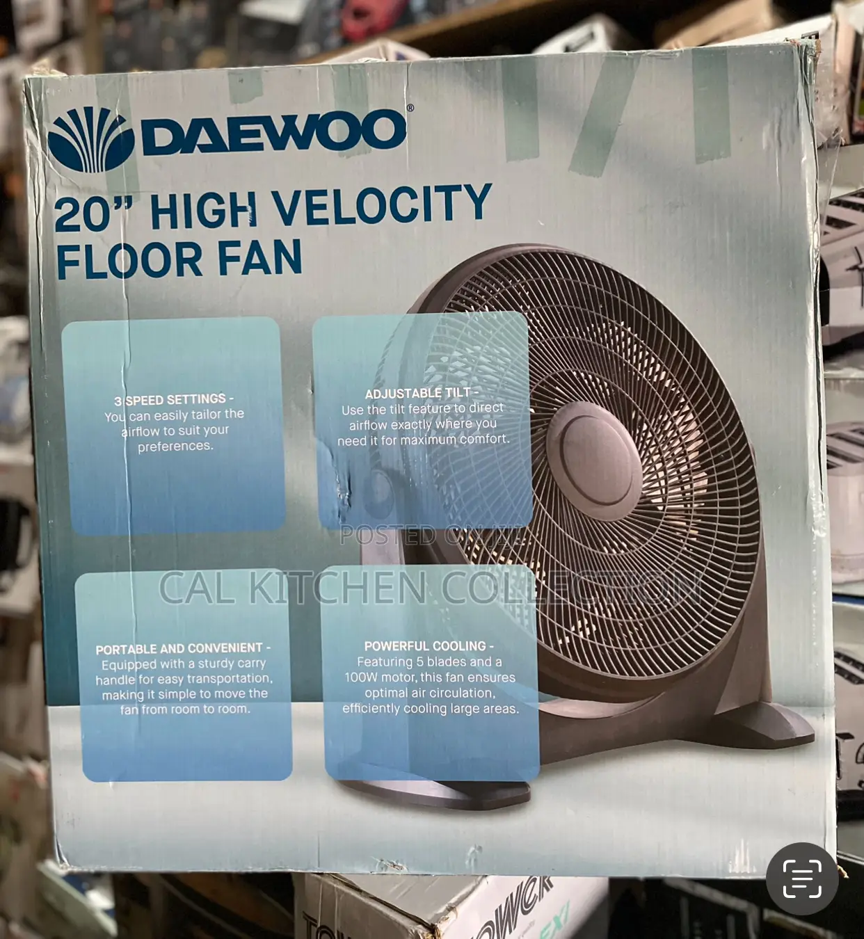 Daewoo 20 Inch Floor Fan