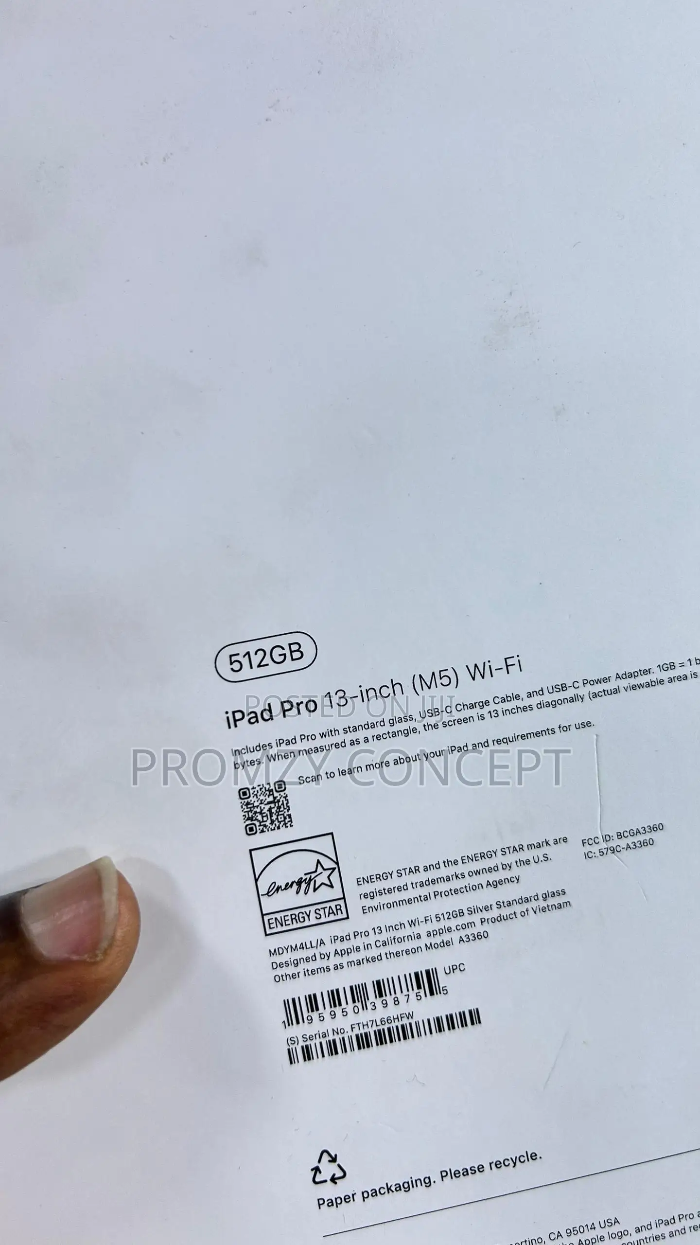 New Apple iPad (2025) 512 GB Black