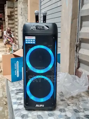 Ailipu Big Magnet 2wireless Mic Bluetooth Big Battery Pa System 90000w