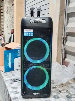 Ailipu Pa System Big Double Magnet 2wireless Mic Big Battery Bluetooth
