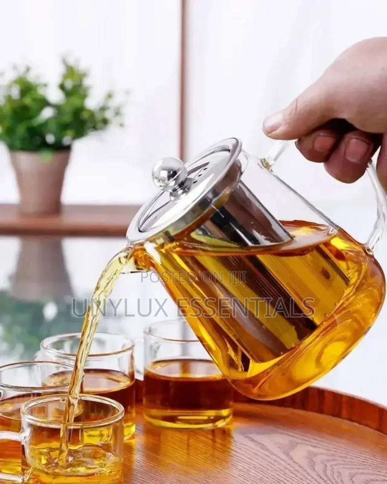 Glass Kettle Heat Resistant Teapot With Filter