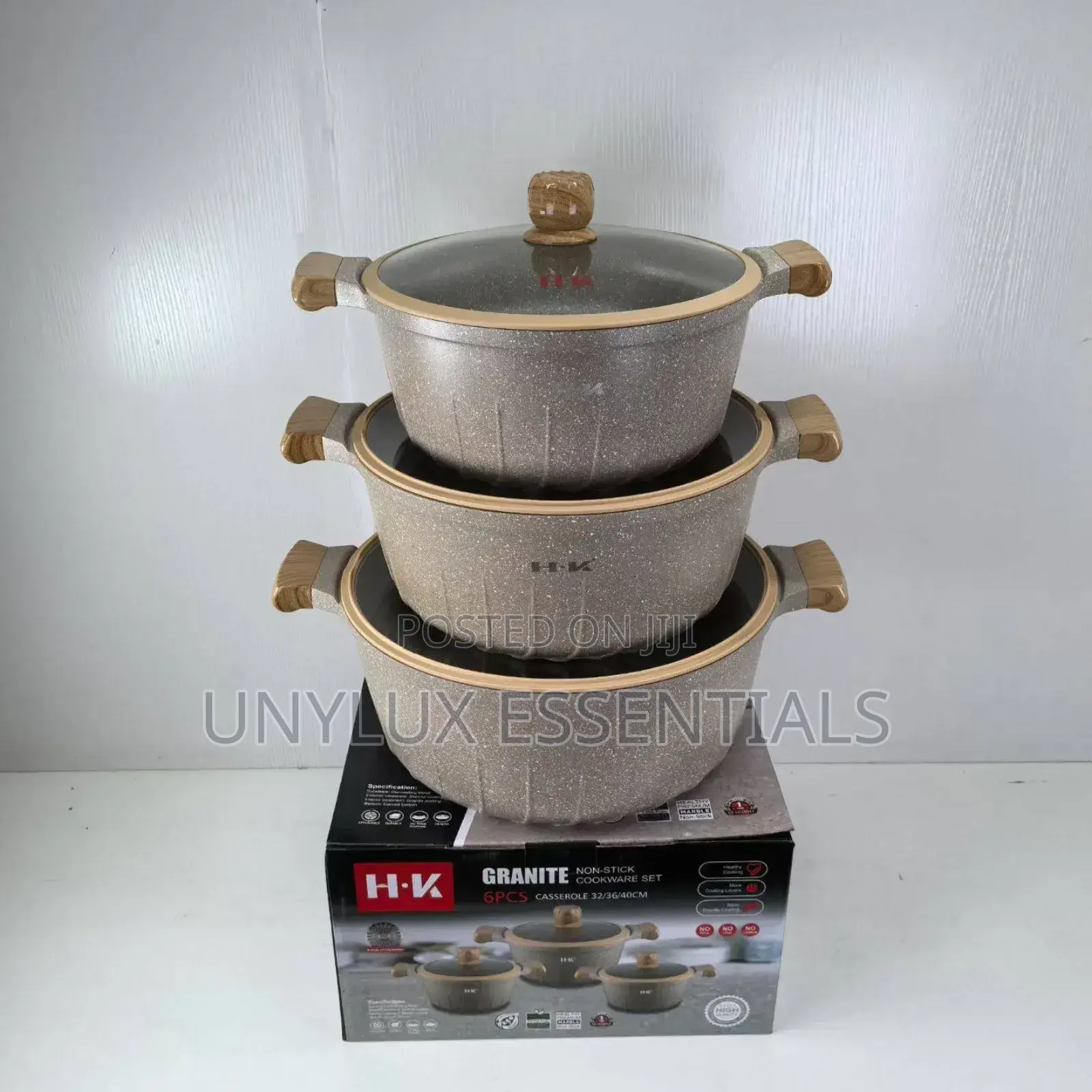Hk Granite Pot 32,36,40cm