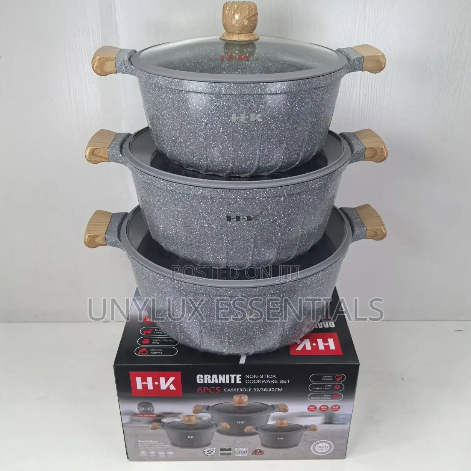 Hk Granite Pot 32,36,40cm