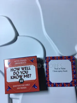 Card Game How Well Do You Know Me