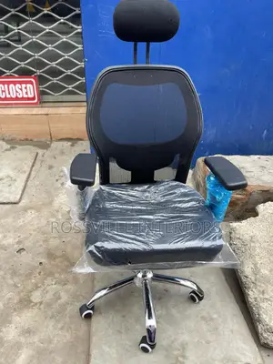 Ergonomic Mesh Office Chair , High Back With Adjustable Headrest