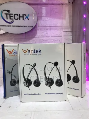Wantek Usb Earphone With Microphone Work Headset for Pc/Laptop/Phone