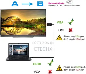 6ft/1.8m Gold-Plated 1080p Hdmi to Vga Adapter Cable