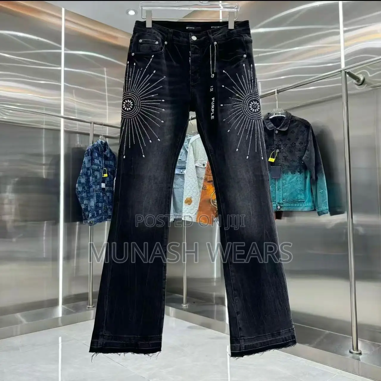 Luxury Purple Jean For Men 30-40