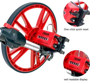 Zhjan Measuring Wheel 99,999.9 Meters, Foldable Measuring Wheel