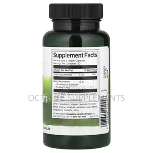 Swanson, Reishi Mushroom, 600 Mg, 60 Vegan Capsules