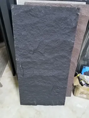 Dark Grey Color Pu Stone Panel for Interior Walls and Tv Console