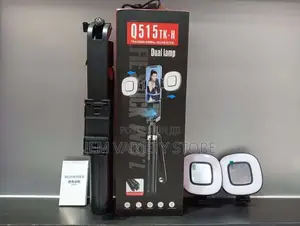 Q515t-H Tracking Gimbal Selfie Stick With 2 Brightest Light