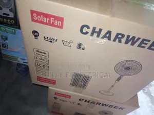 Electric Solar Standing Fan 18inches