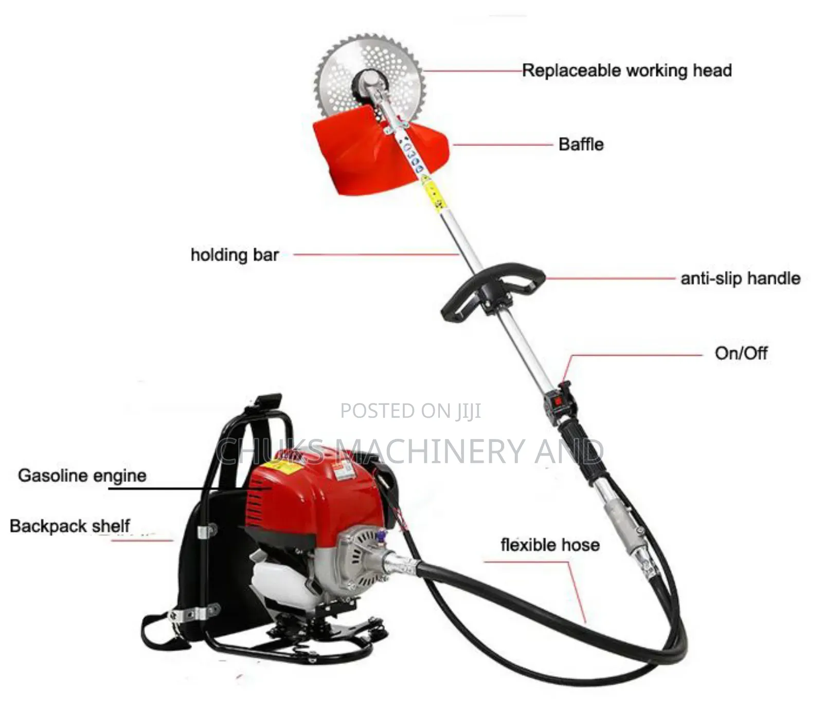 Strong Backpack Weeding Machine