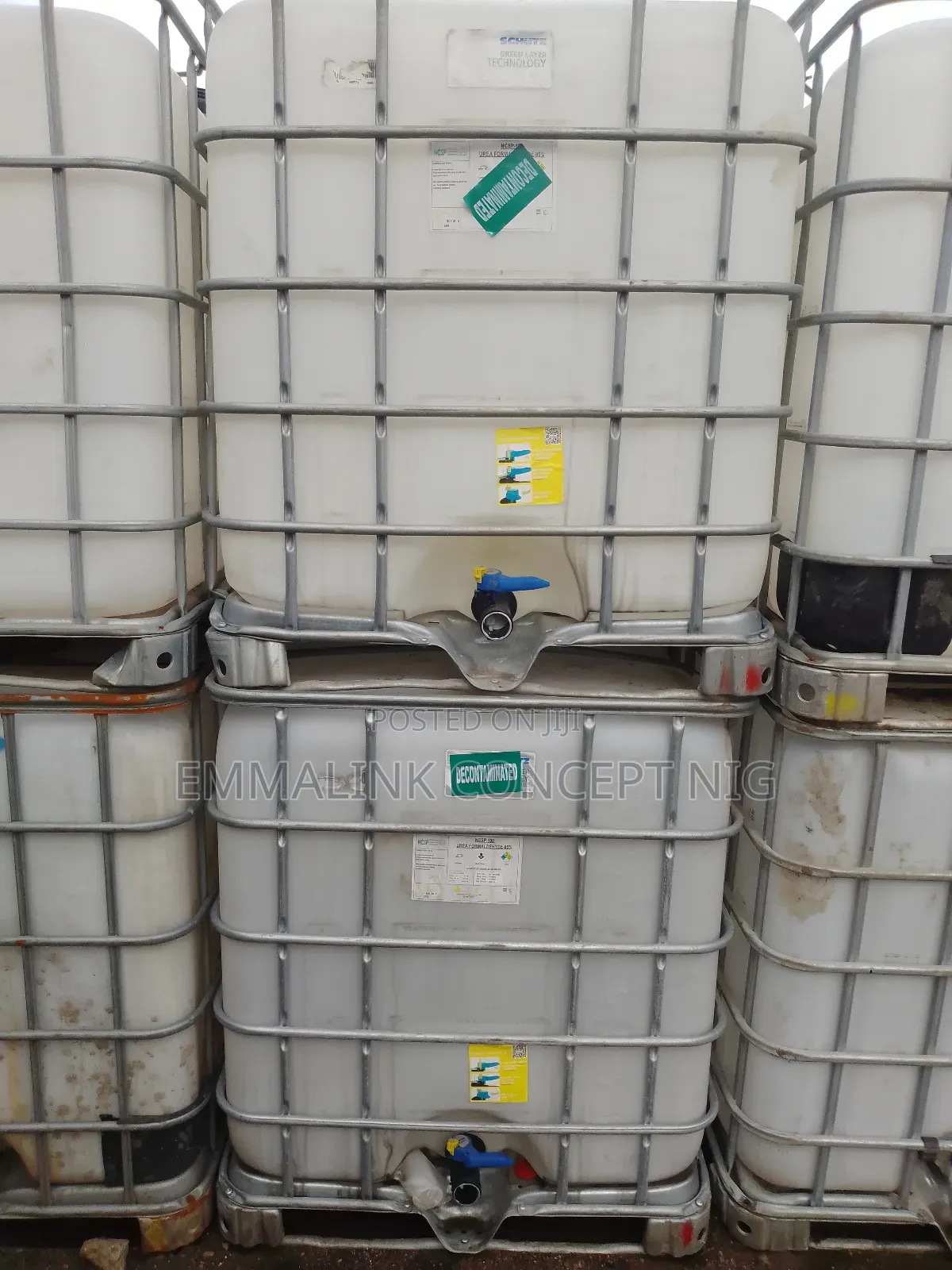 Empty Chemical Tanks