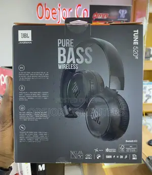 JBL Tune 520bt Wireless on-Ear Headphones With JBL Pure Bass Sound Bt5