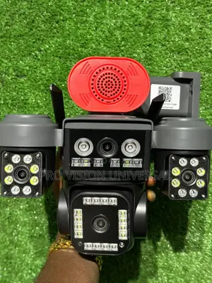 Solar Camera 4lens 4view Security Camera It Uses Sim Card and Memory