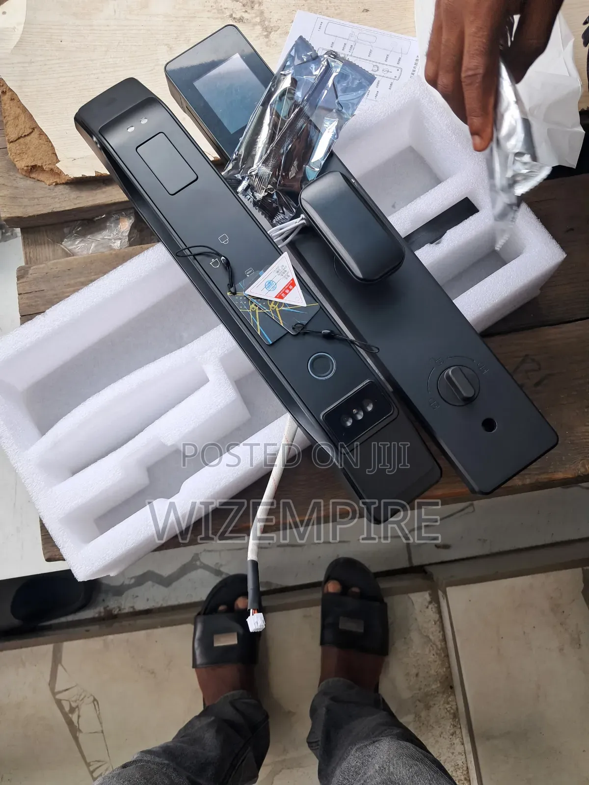 Fingerprint, Card Keys, Pin Code, Camera, Smart Lock Handle Available