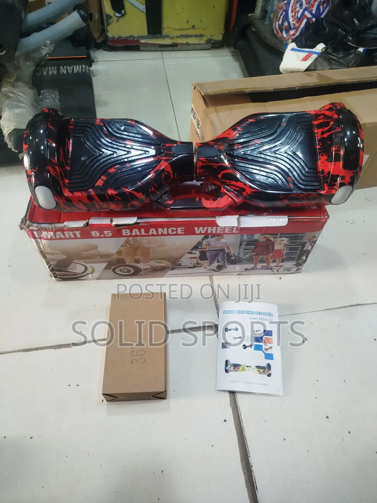 Lead and Black Hoverboard Machine 6.5 Inches