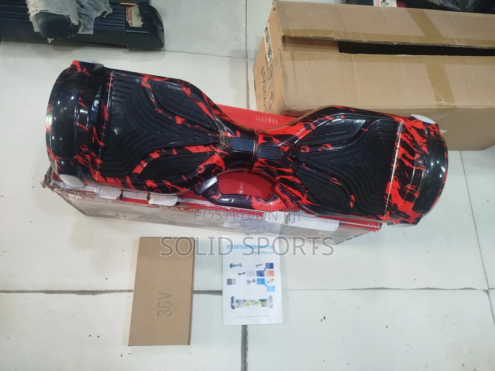 Lead and Black Hoverboard Machine 6.5 Inches