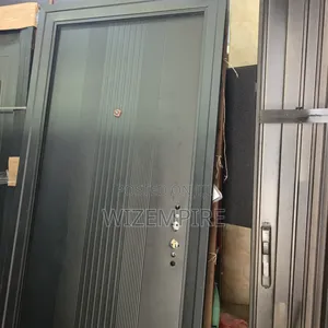 3ft Black 70mm Steel Security Doors With Line Available