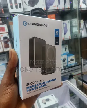 Powerology 20000mah Magsafe Aluminum Power Bank.