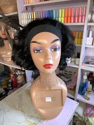 Short Curly Band Wig