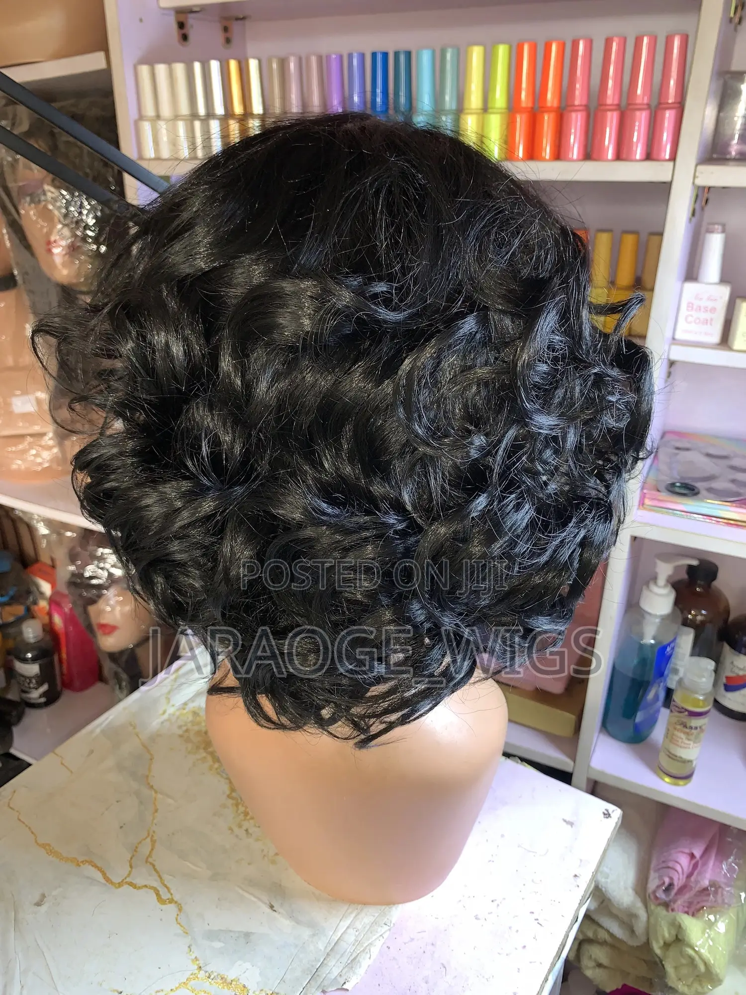 Short Curly Band Wig