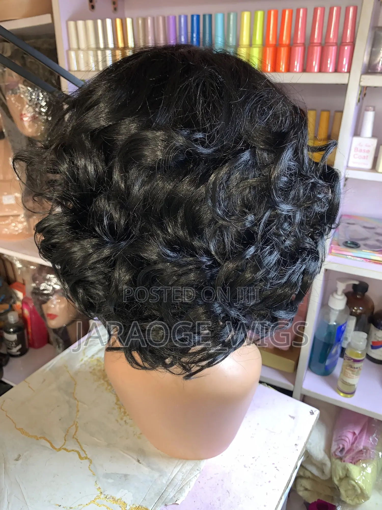 Short Curly Band Wig