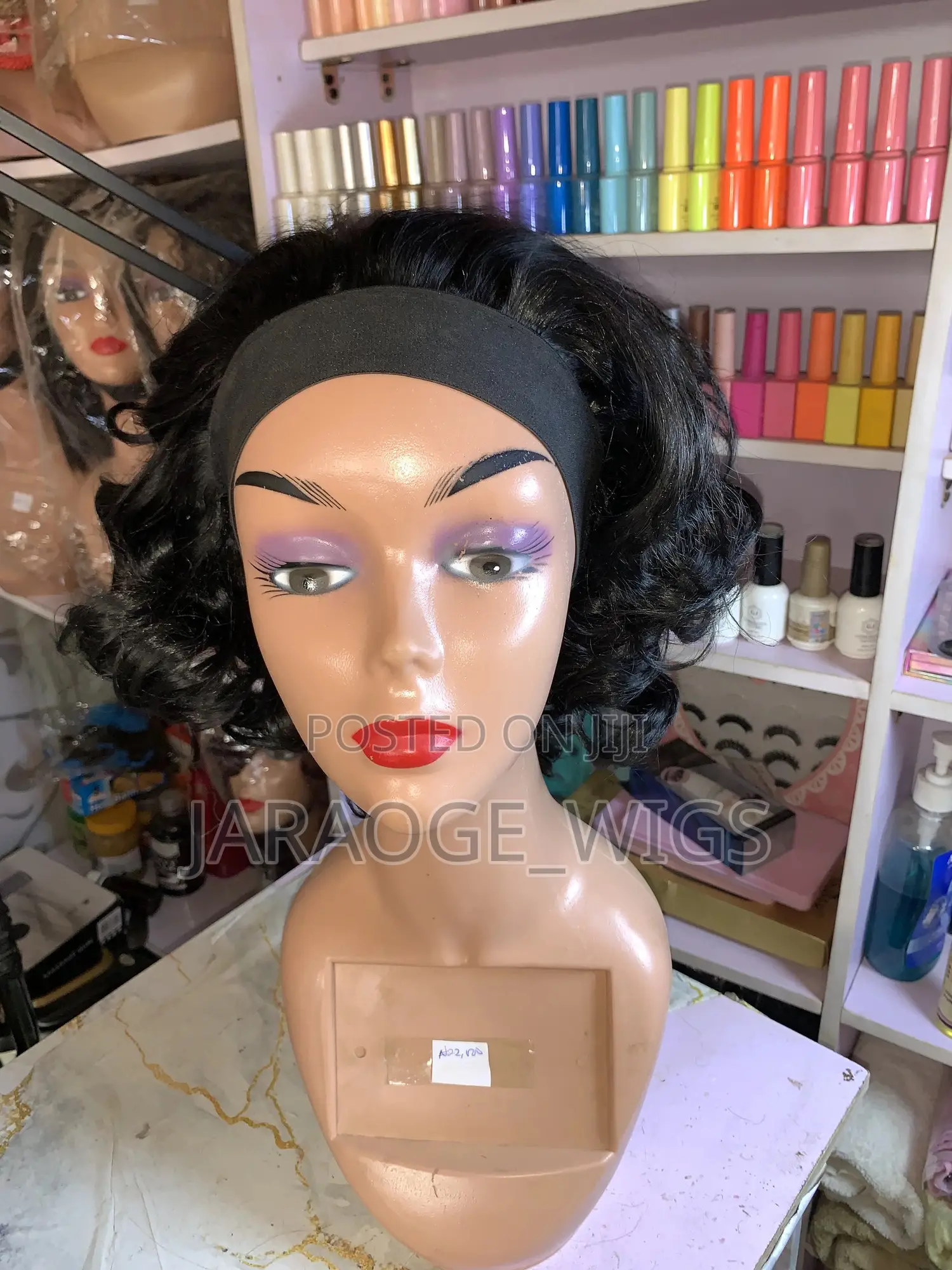 Short Curly Band Wig