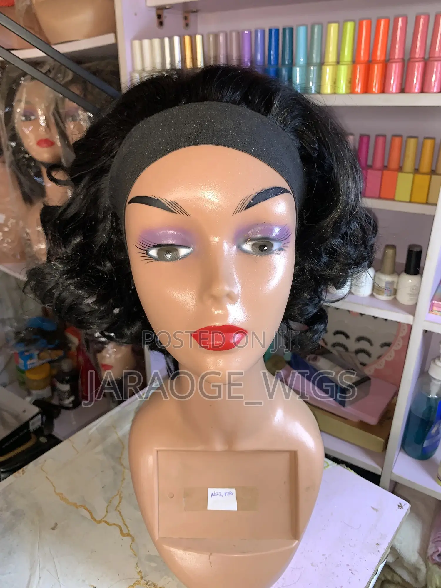Short Curly Band Wig