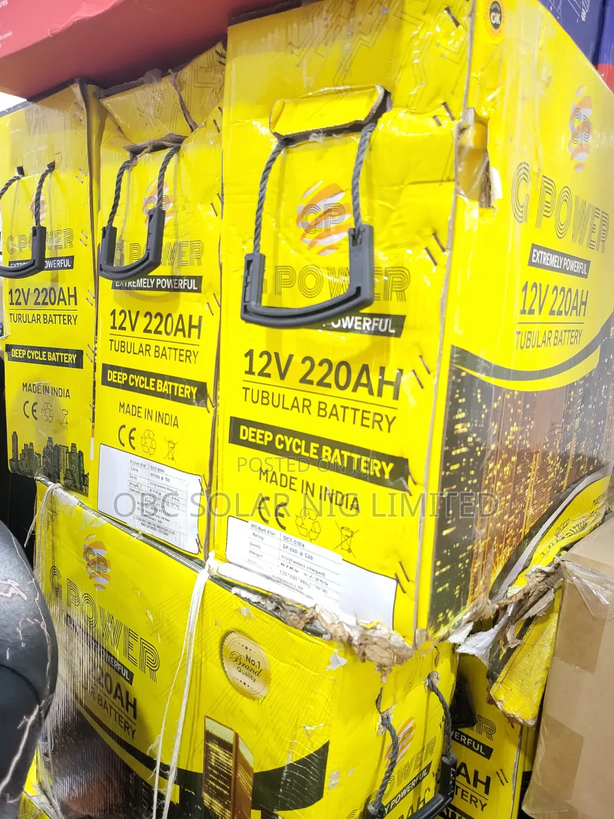 Gpower Original Solar Inverter Battery