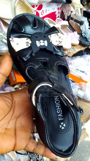 Girls Black Sandals